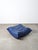 Ligne Roset Vintage French Togo Pouf in Blue Leather by Michel Ducaroy Ligne Roset, 1980s For Sale - Image 4 of 13