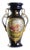 French Vase in Blue Porcelain Decorations For Sale