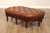 CTH Sherrill Occasional English Regency Style Tufted Leather Ottoman For Sale - Image 12 of 12
