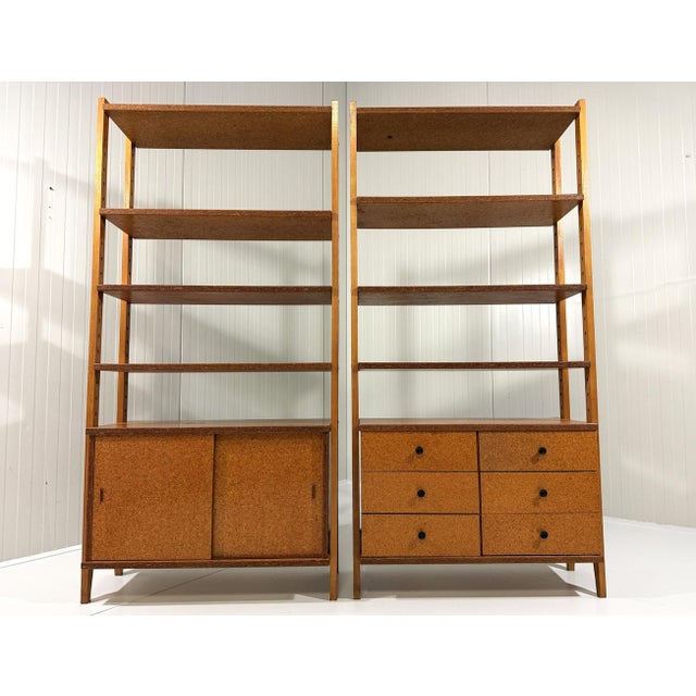 1960s Pressed Wooden Bookcases, 1960s, Set of 2 For Sale - Image 5 of 18