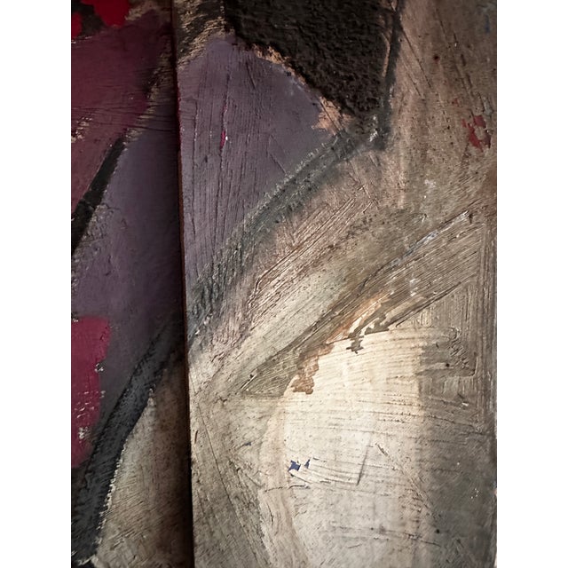 Paint 1963 Large Dario Villalba Abstract Expressionist Painting For Sale - Image 7 of 12