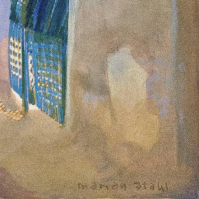 Traditional 'In the Shade of La Casa Cordova, Tucson' by Marian Stahl, Circa 1960 For Sale - Image 3 of 9
