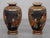 Gold Japonisme Satsuma Vases in Ceramic, Japan, 1920, Set of 2 For Sale - Image 8 of 9