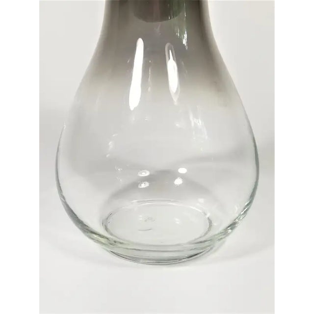 Libbey Carafe Mid Century 1960s Silver Fade For Sale - Image 10 of 12