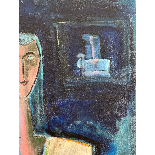 Portraiture Maxine Estachy 1950 French Portrait For Sale - Image 3 of 5