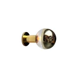Vintage German Space Age Brass Ceiling Lamp by Motoko Ishii for Staff, 1970s For Sale