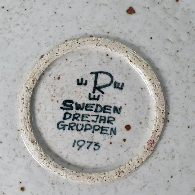 Ceramic Mid-Century Brutalist Ceramic Bowl by Drejargruppen for Rörstrand, Sweden For Sale - Image 7 of 12