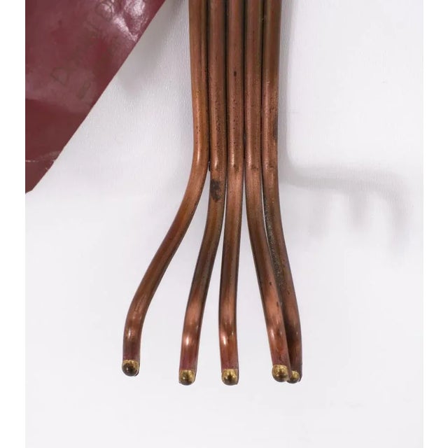 Daniel Dhaseleer, Tree Wall Sculptures, 1975, Brass & Copper, Set of 2 For Sale - Image 6 of 9