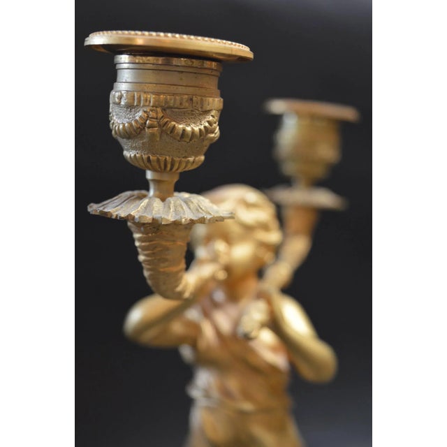 Metal 19th Century French Clockset For Sale - Image 7 of 10