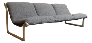 Sling Sofa in Steel and Bouclé by Bruce Hannah and Andrew Morrison for Knoll