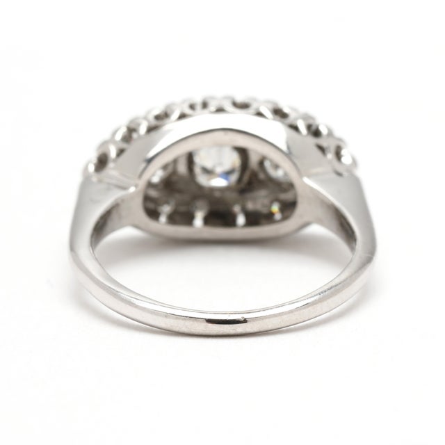 Modern Princess .75ctw Diamond Ring, 14k White Gold, Ring Size 5.25 For Sale - Image 3 of 6