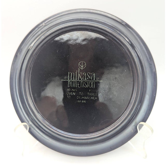 Mikasa 1970s Mikasa "Dimension Adonis" Dessert / Snack Plates, Set of 4 Salad For Sale - Image 4 of 14