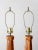 Mid 20th Century Vintage Striped Turned Wood Table Lamps Pair For Sale - Image 5 of 12