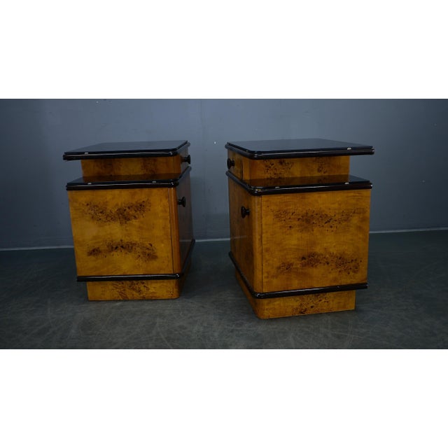 Bedside Tables by Jindrich Halabala, Former Czechoslovakia, 1940s, Set of 2 For Sale - Image 13 of 18