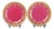 French Crimson & Gilt Porcelain Cabinet Plates from WG Co Limoges, 1890s, Set of 2 For Sale