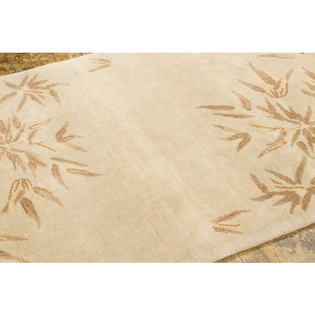Late 20th Century Contemporary Chinese Deco Style Beige Wool Rug by Rug & Kilim, India For Sale - Image 5 of 9