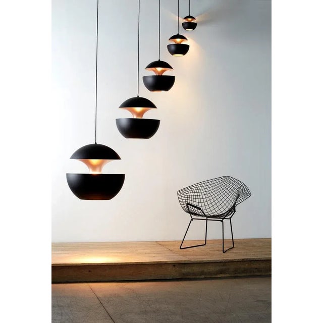 Metal Here Comes the Sun Pendant Lamp in Black and Copper by Bertrand Balas For Sale - Image 7 of 11