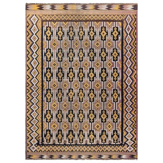 Doris Leslie Blau Vibrant Vintage Afghan Kilim Rug For Sale