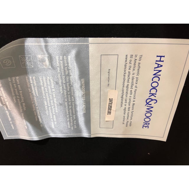 Hancock & Moore 2000s Hancock & Moore Mid-Century Style Leather Chair For Sale - Image 4 of 5