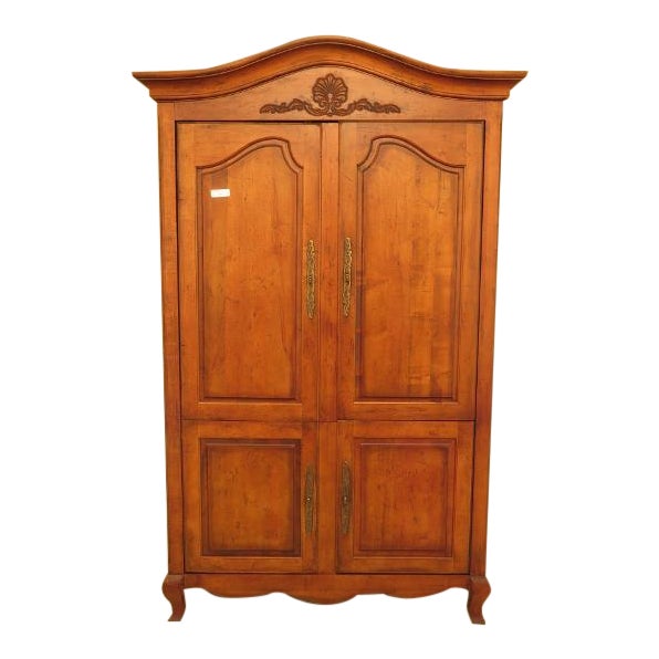 Century Country French 4 Door Bedroom Armoire Cupboard Chairish
