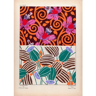 Ea Seguy Suggestions Pour Étoffes Et Tapis, Plate 6 For Sale