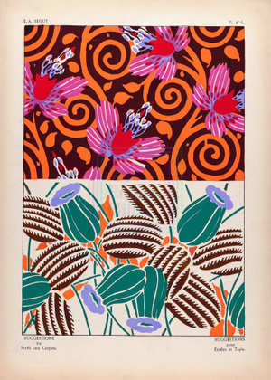 Ea Seguy Suggestions Pour Étoffes Et Tapis, Plate 6