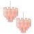 Italian Pink Murano Glass Chandeliers, 1970s, Set of 2 For Sale - Image 18 of 18
