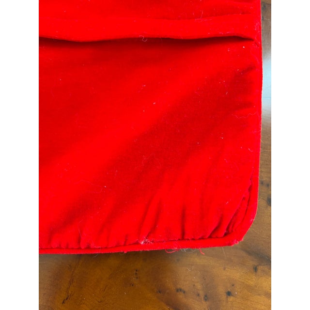 English Vintage Snowman Needlepoint Pillow Cover For Sale - Image 3 of 7