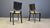 1980s Vintage Black Leather and Fabric Dining Chairs, 1980s, Set of 6 For Sale - Image 5 of 14
