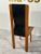 Afra & Tobia Scarpa 1974 Afra & Tobia Scarpa Walnut, Black Leather Dining Chairs, Italy- Set of 4 For Sale - Image 4 of 9