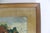 Wood Vintage Framed Crewel Embroidery Art Cottage and Flowers For Sale - Image 7 of 11