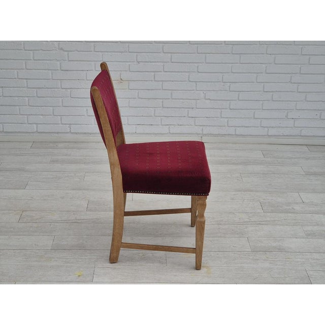 Danish Dinning Chairs in Oak Wood, 1970s, Set of 6 For Sale - Image 9 of 18