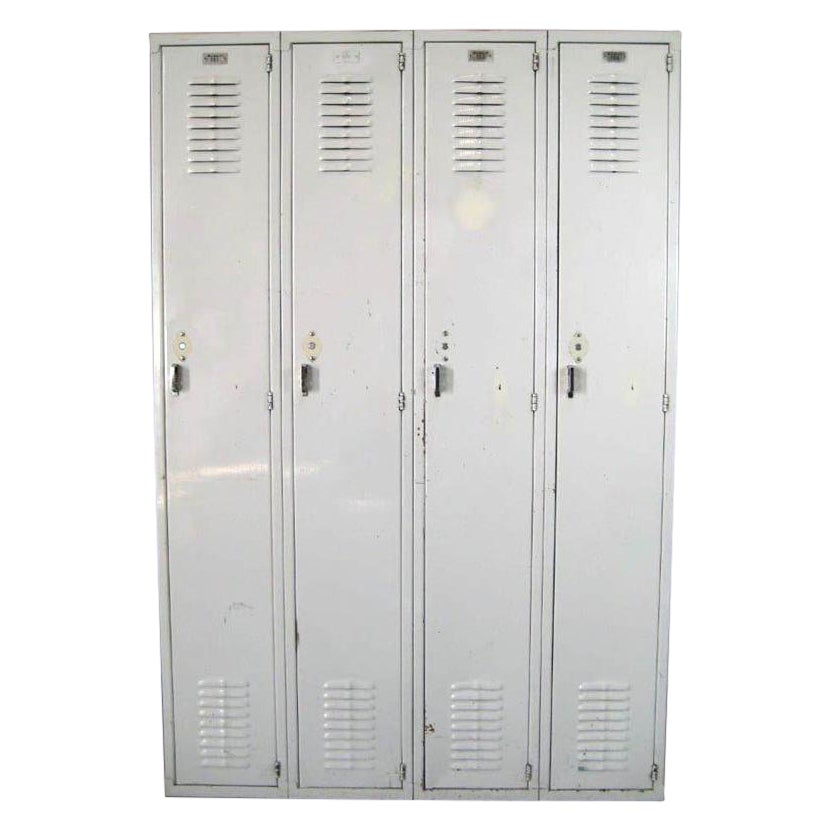 Vintage Antique White School Lockers Chairish