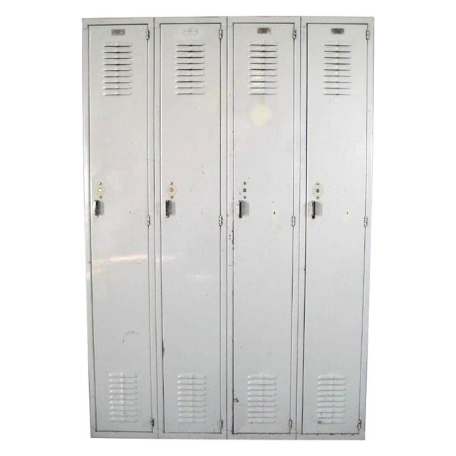 Vintage Antique White School Lockers Chairish