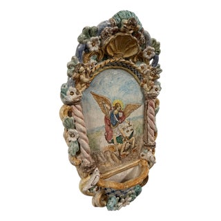 Holy Water Stoup of St. Michael the Archangel, 1960 For Sale