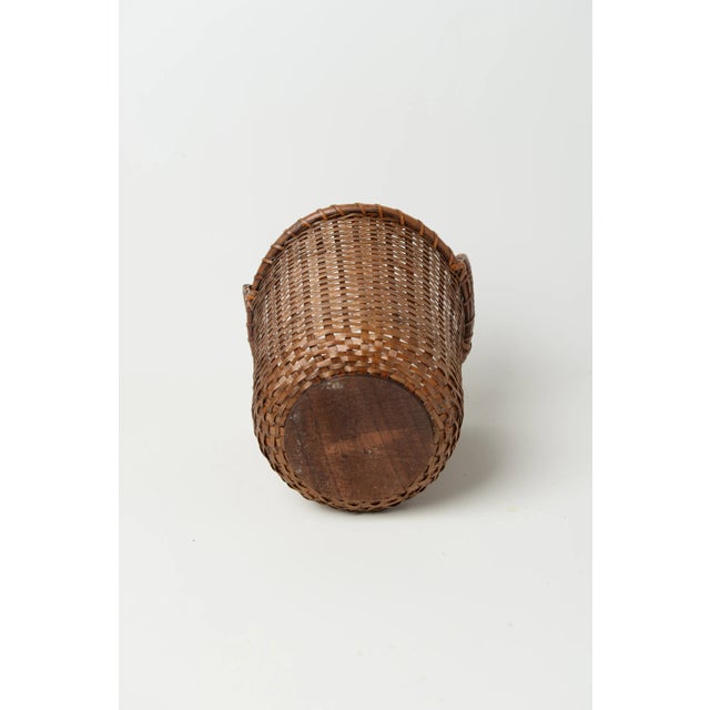 Antique French Basket With Handles For Sale - Image 4 of 5