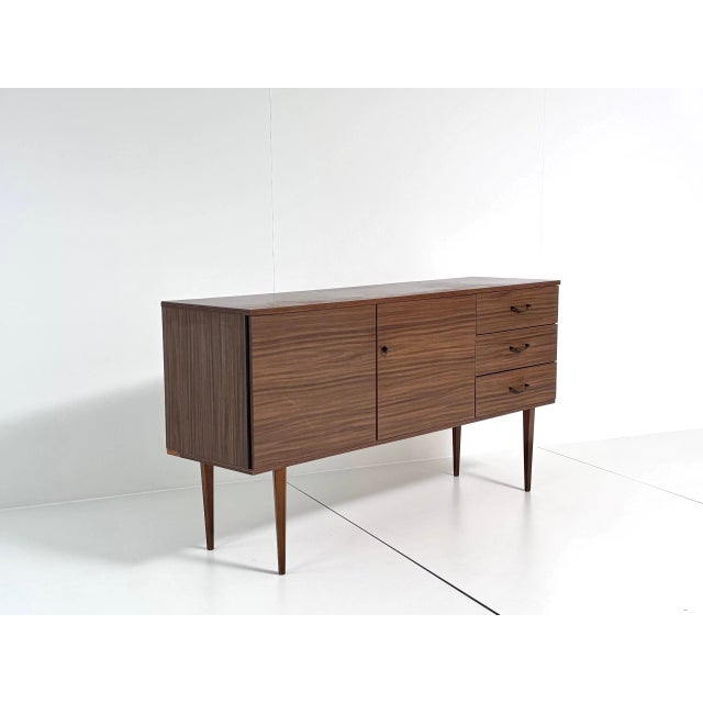 Wood Mid-Century Sideboard in Walnut Veneer, 1960s For Sale - Image 7 of 12