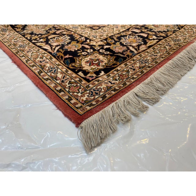 Vintage Persian Tabriz, 6'8" X 10' For Sale - Image 9 of 10