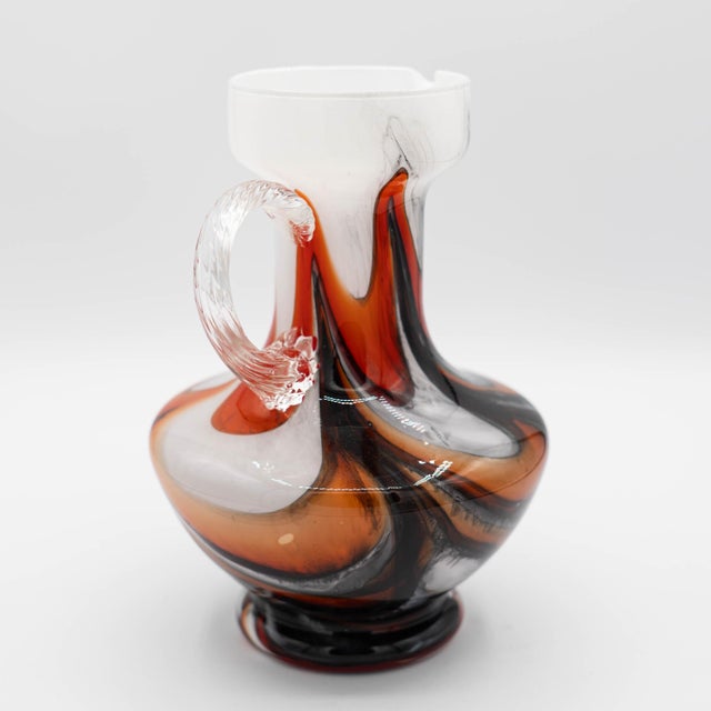 Fiorentina Murano Opal Glass Vase attributed to Carlo Moretti, 1970s For Sale - Image 6 of 10