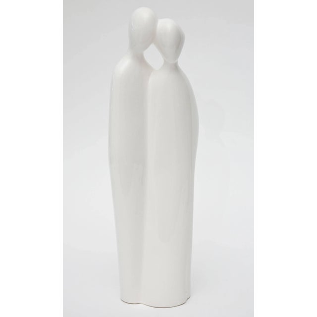 Vintage Rosenthal Netter Modernist White Porcelain Abstract Figure Sculpture For Sale In Miami - Image 6 of 11