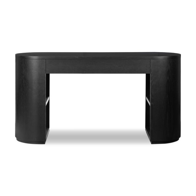 Four Hands Pilar Desk, Brushed Ebony Oak Veneer For Sale - Image 9 of 12