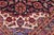 Vintage Retro Kashan Red/Blue Wool Rug - 9'9'' X 12'9'' For Sale - Image 4 of 10