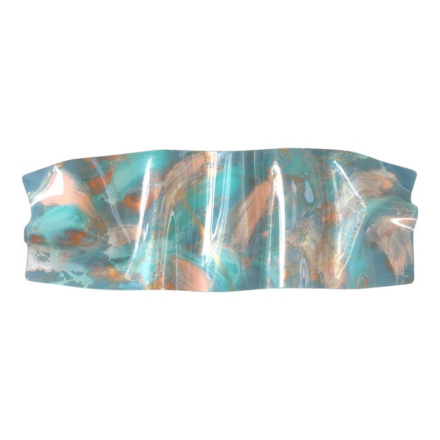 1990's Sculptural Abstract Acrylic Wall Panel For Sale