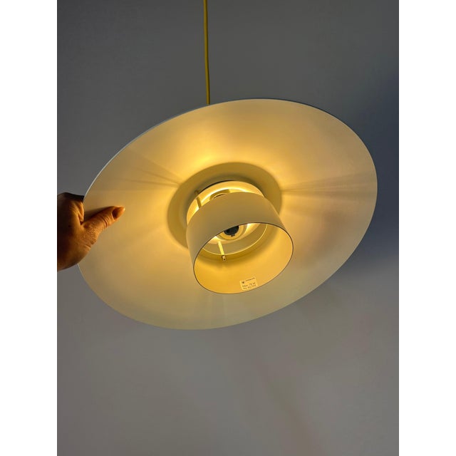 Metal White Slatted Lamp from Lyskær Lighting For Sale - Image 7 of 11