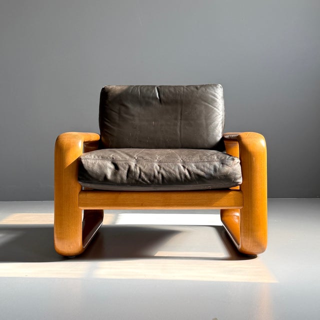 1970s Hombre Armchair in Leather by Burkhard Vogtherr for Rosenthal Studio-Line, 1970s For Sale - Image 5 of 13