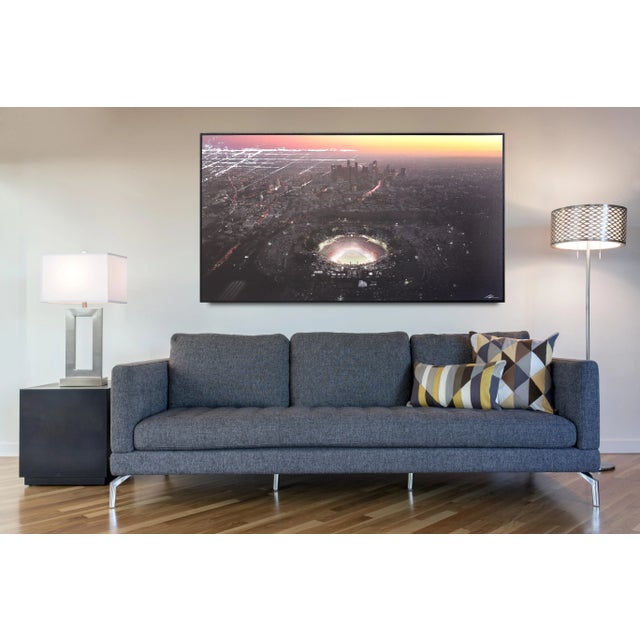 Black Dodger Stadium Sky High - 7th Inning - Abstract Colorful Photo Landscape Original Artwork by Pete Kasprzak For Sale - Image 8 of 10