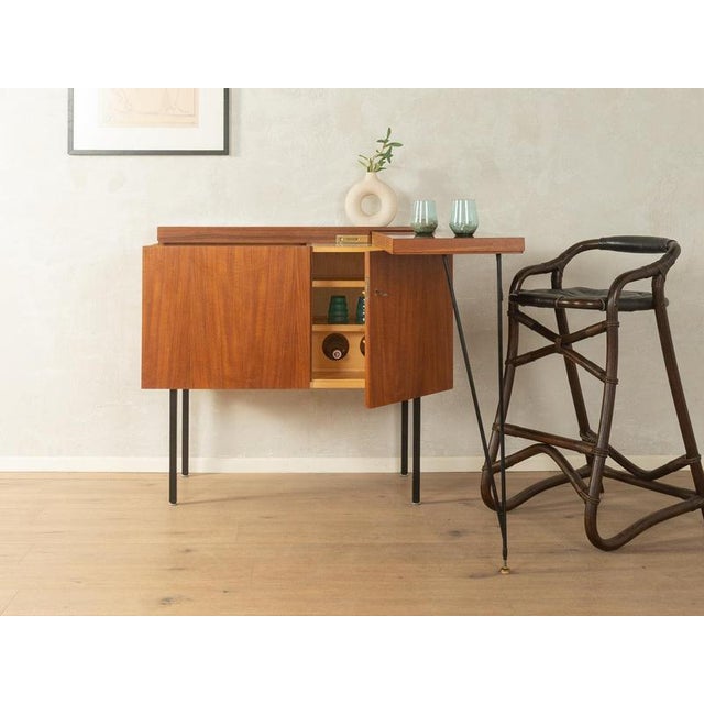 Vintage Walnut Home Bar, Germany For Sale - Image 17 of 17