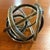Vintage Ribbed Hand Blown Smoky Art Glass Knot Sculpture For Sale - Image 10 of 17