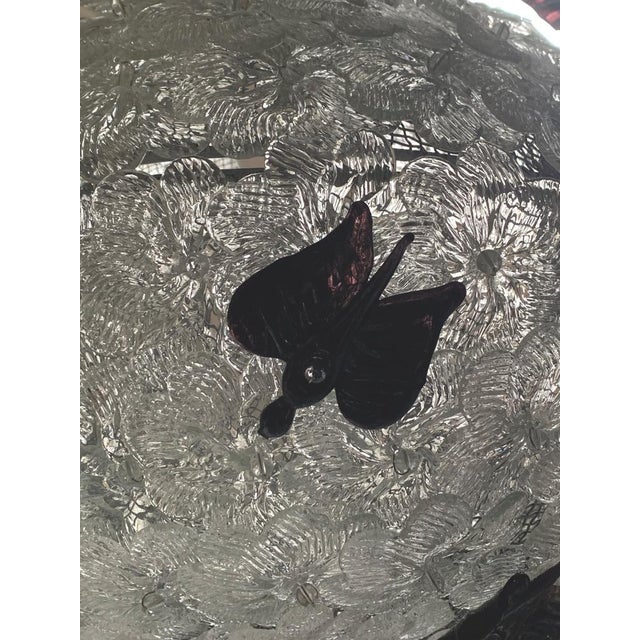 Murano Glass Chandelier with Flowers attributed to Barovier, 1970s For Sale - Image 10 of 18