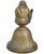 Early 20th Century Early 20th Century Hand-Engraved Brass-Figurine Bell Accent For Sale - Image 5 of 9